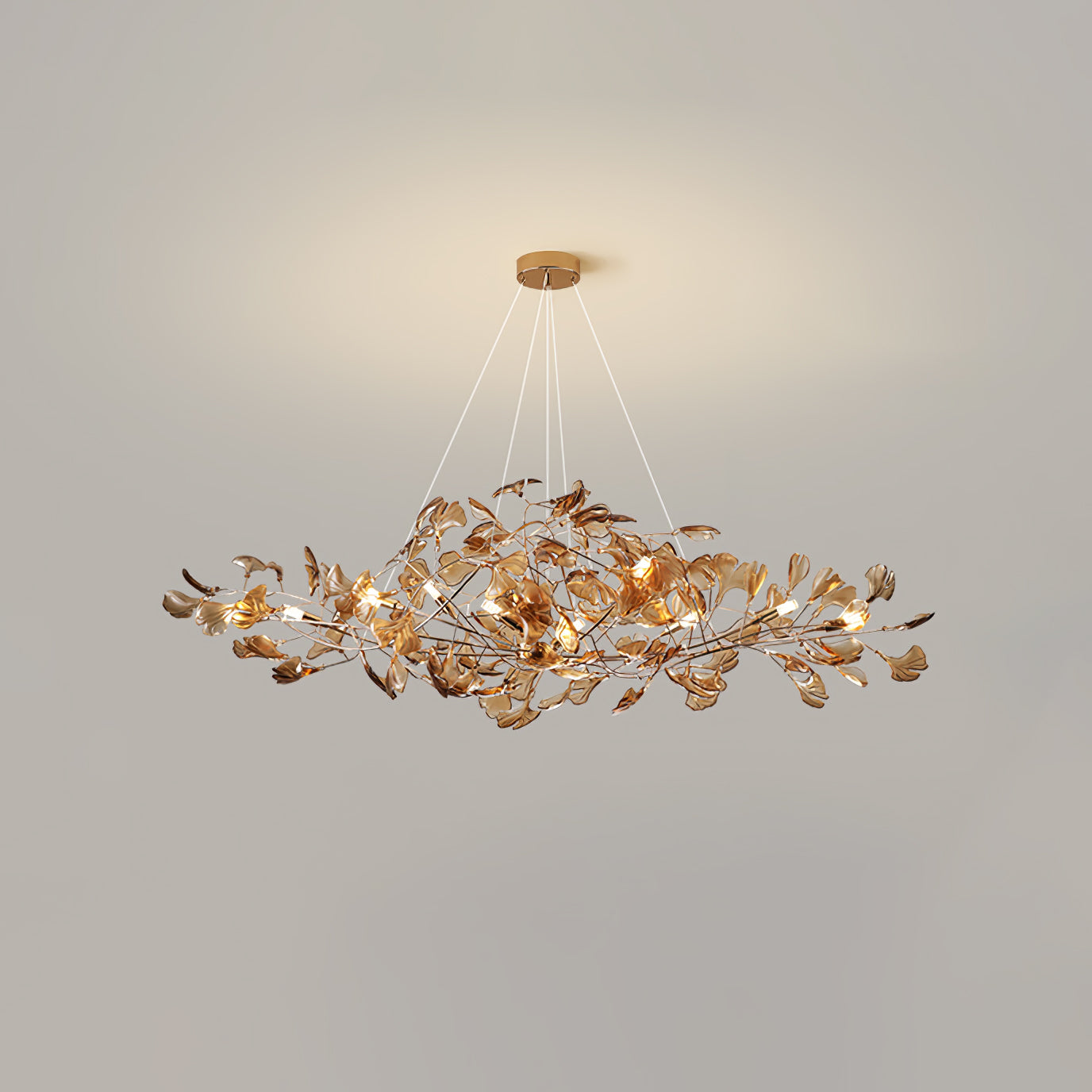 Acrylic Gingko Chandelier