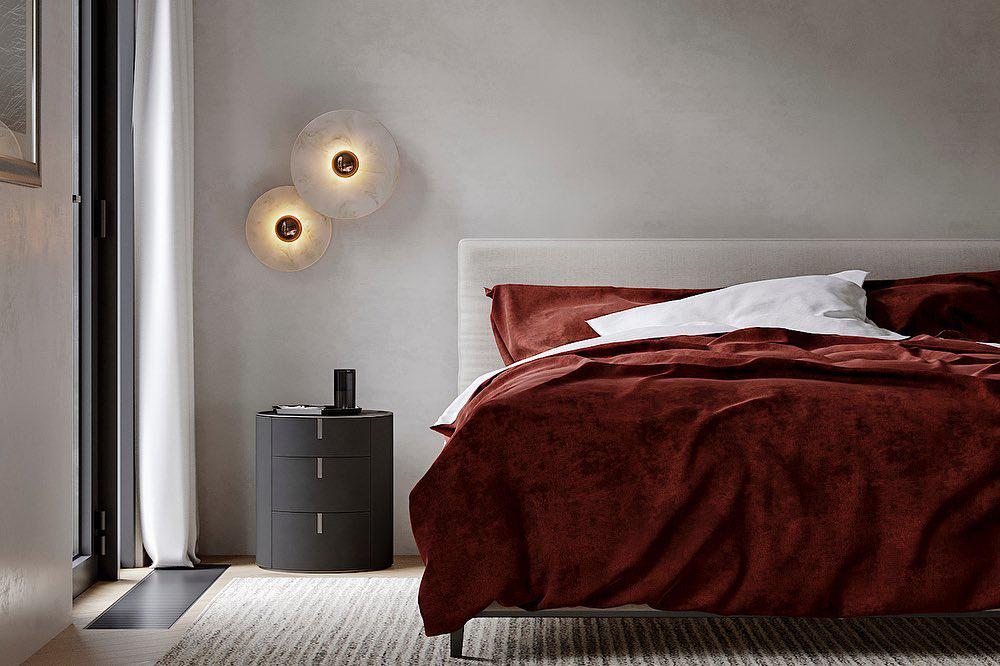 Alabaster Planes Sconce