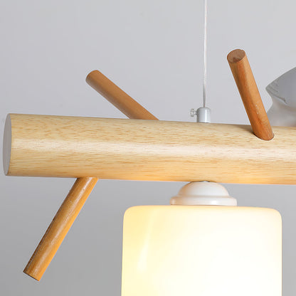 Birdy Wooden Pendant Lamp