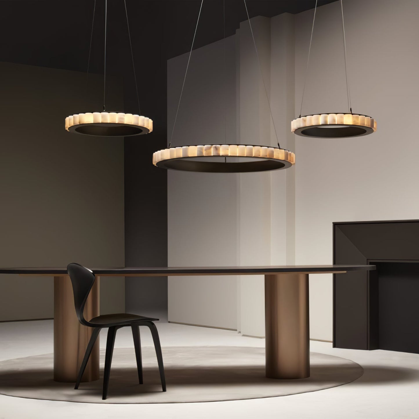 Avalon alabaster Chandelier