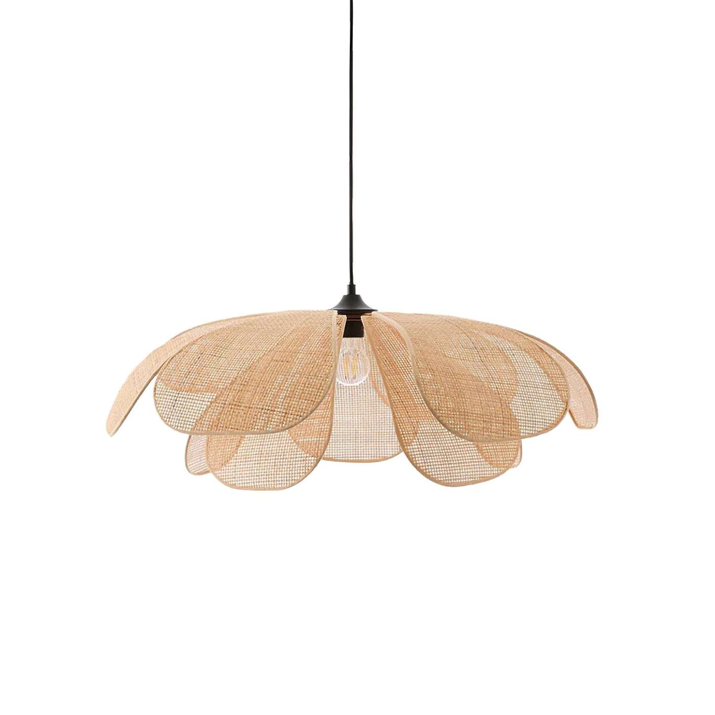 Rattan Petal Pendant Lamp