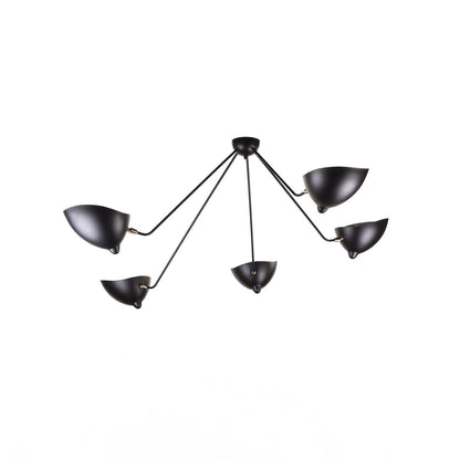 Leaning Serge Mouille Ceiling Lamp B