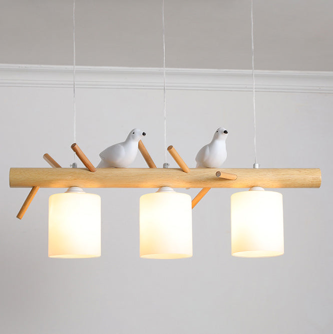 Birdy Wooden Pendant Lamp