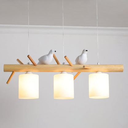Birdy Wooden Pendant Lamp