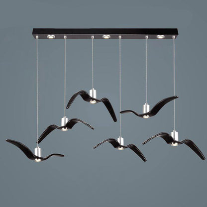 Night Birds Resin Pendant Lamp