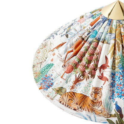 Rattan Circle Waiting Floor Lamp