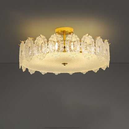 Drum Crystal Chandelier