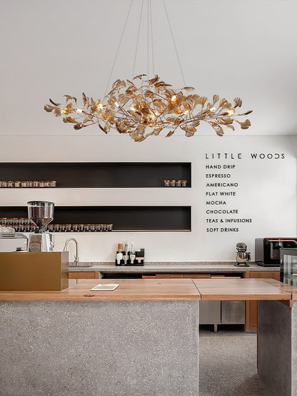 Acrylic Gingko Chandelier