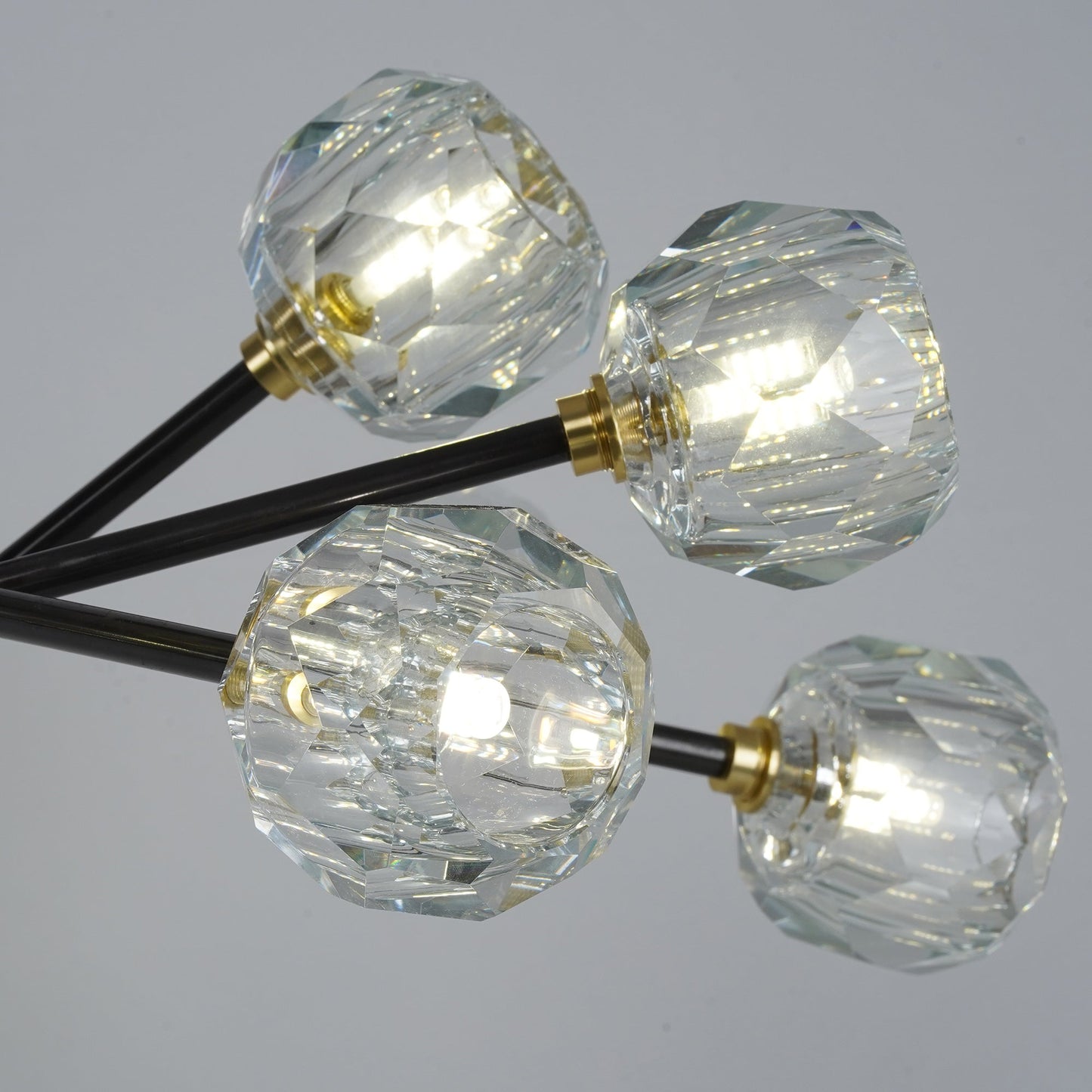 Crystal Ball Round Cluster Chandelier
