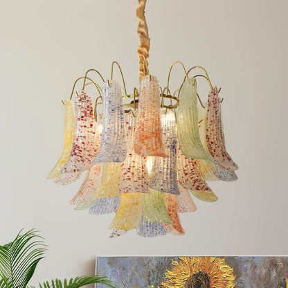 Venini Glass Chandelier
