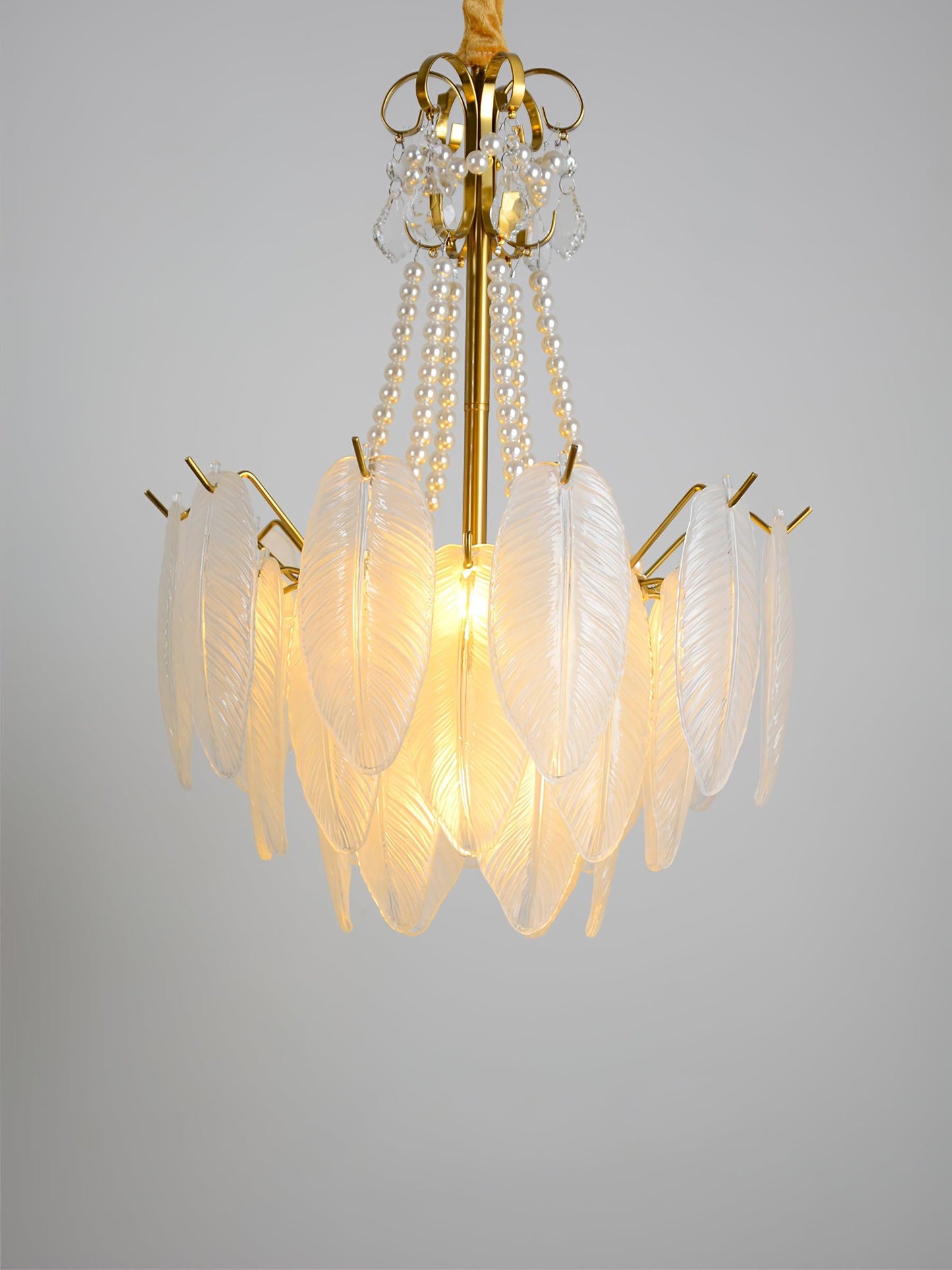 Angel Glass Feather Chandelier