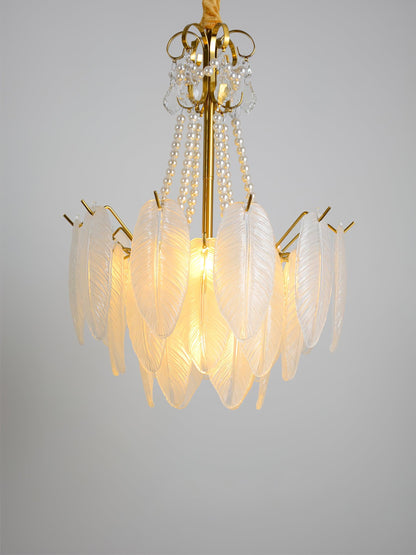 Angel Glass Feather Chandelier