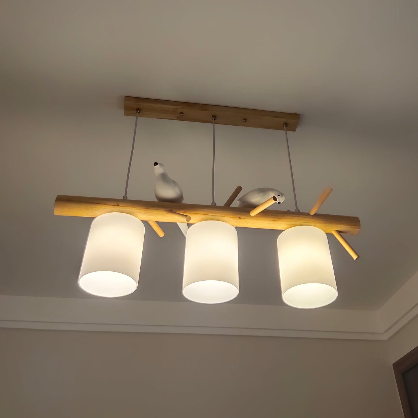 Birdy Wooden Pendant Lamp