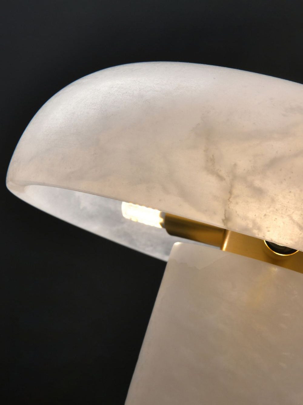 Mushroom Alabaster Table Lamp