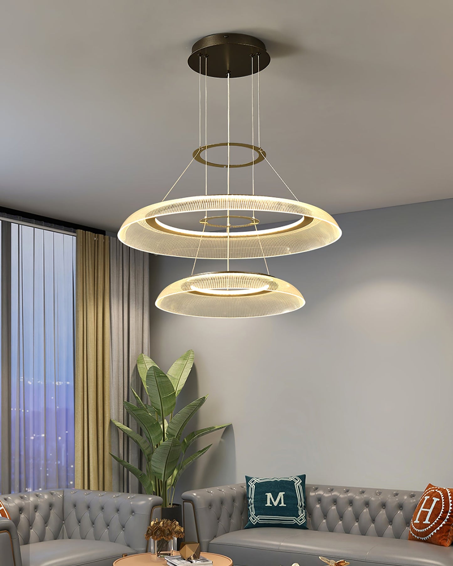Graduated Circle Chandelier