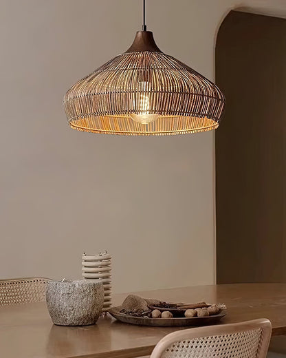 Wicker Rattan Pendant Light